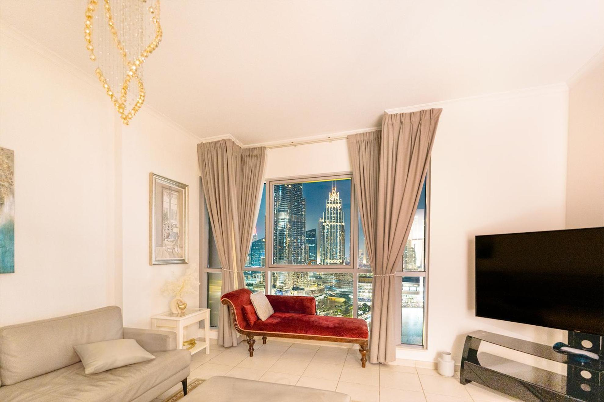דובאי Spectacular Burj & Fountain View - Luxurious 3 Bedrooms & Maids Room - The Residences מראה חיצוני תמונה